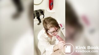 nerdy girl's first time being a piss whore
