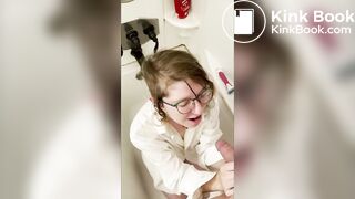 nerdy girl's first time being a piss whore