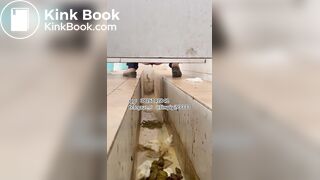Beautiful girl poops in the toilet 20
