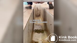 Beautiful girl poops in the toilet 20