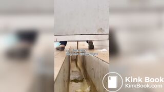 Beautiful girl poops in the toilet 20