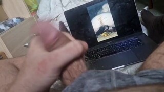 Me wanking and talking dirty to naughty scat porn