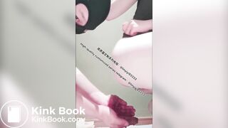 Beautiful girl poops in the toilet 23