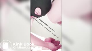 Beautiful girl poops in the toilet 23