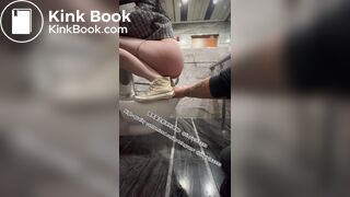 Beautiful girl poops in the toilet 24