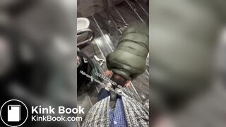 Beautiful girl poops in the toilet 24