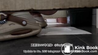 Beautiful girl poops in the toilet 25