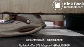 Beautiful girl poops in the toilet 25