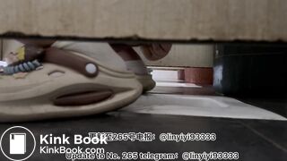 Beautiful girl poops in the toilet 25