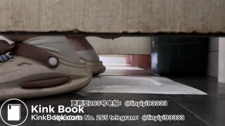 Beautiful girl poops in the toilet 25