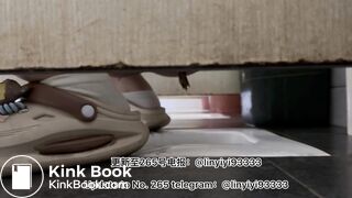 Beautiful girl poops in the toilet 25