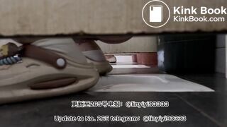 Beautiful girl poops in the toilet 25