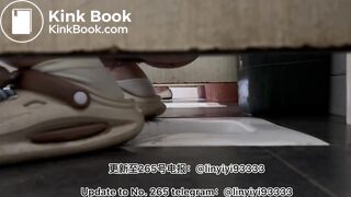 Beautiful girl poops in the toilet 25