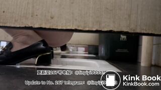 Beautiful girl poops in the toilet 29