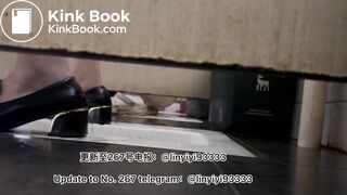 Beautiful girl poops in the toilet 29