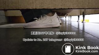 Beautiful girl poops in the toilet 30