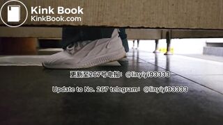 Beautiful girl poops in the toilet 30