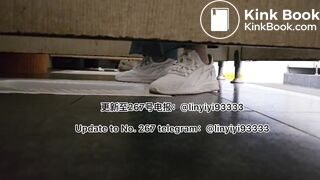 Beautiful girl poops in the toilet 30