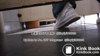 Beautiful girl poops in the toilet 30