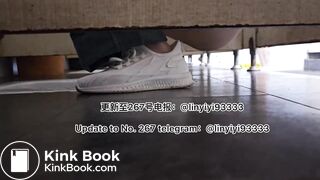 Beautiful girl poops in the toilet 30