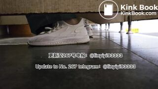 Beautiful girl poops in the toilet 30