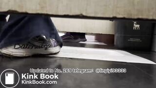 Beautiful girl poops in the toilet 32