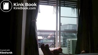 OMG !! this tourist naked jerk off bangkok balcony banlamphu