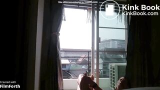 OMG !! this tourist naked jerk off bangkok balcony banlamphu