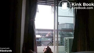 OMG !! this tourist naked jerk off bangkok balcony banlamphu