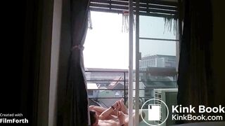 OMG !! this tourist naked jerk off bangkok balcony banlamphu