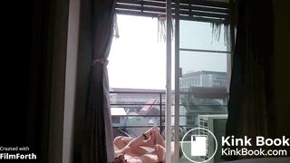 OMG !! this tourist naked jerk off bangkok balcony banlamphu
