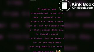 Sluttylittlelex shit in mouth and an anal creampie