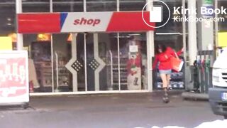 PSG - Dany public pantyhose poop #1