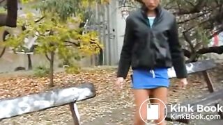PSG - Dany public pantyhose poop #2