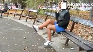 PSG - Dany public pantyhose poop #2