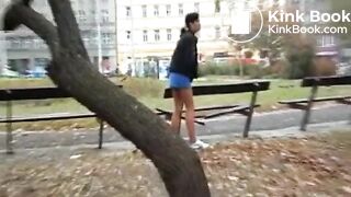 PSG - Dany public pantyhose poop #2