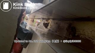 Beautiful girl poops in the toilet 33