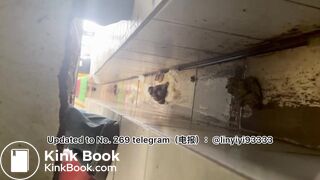 Beautiful girl poops in the toilet 33