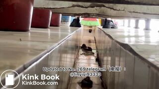 Beautiful girl poops in the toilet 34