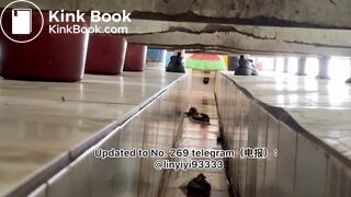 Beautiful girl poops in the toilet 34