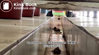 Beautiful girl poops in the toilet 34