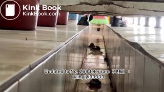 Beautiful girl poops in the toilet 34