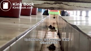 Beautiful girl poops in the toilet 34