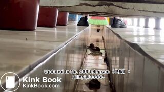 Beautiful girl poops in the toilet 34