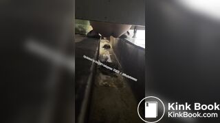 Beautiful girl poops in the toilet 38