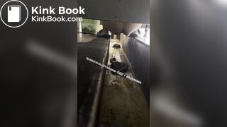 Beautiful girl poops in the toilet 38