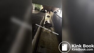 Beautiful girl poops in the toilet 38