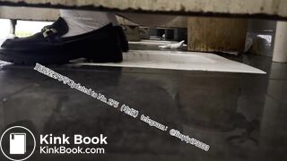 Beautiful girl poops in the toilet 43