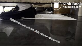 Beautiful girl poops in the toilet 43