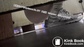 Beautiful girl poops in the toilet 44